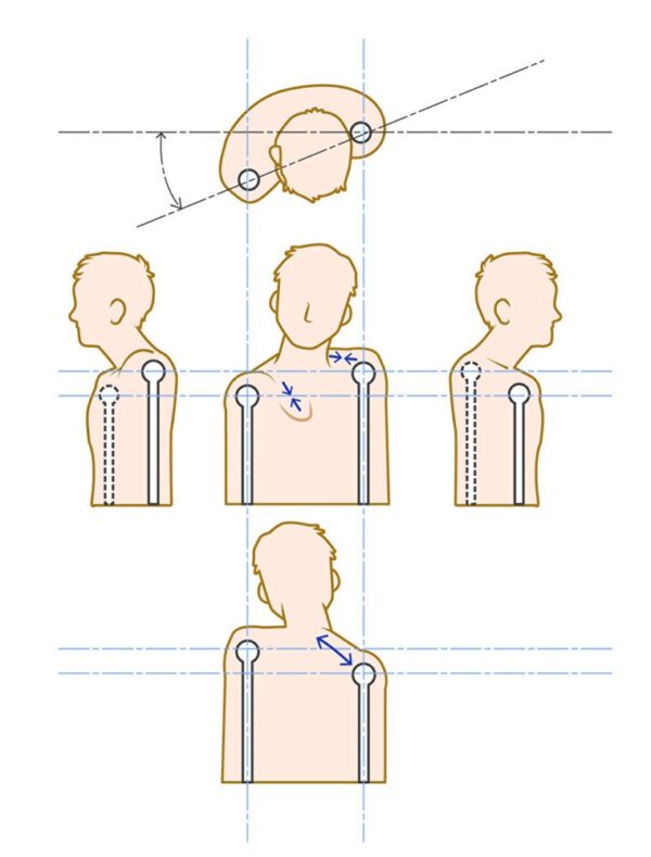 肩が下がる姿勢